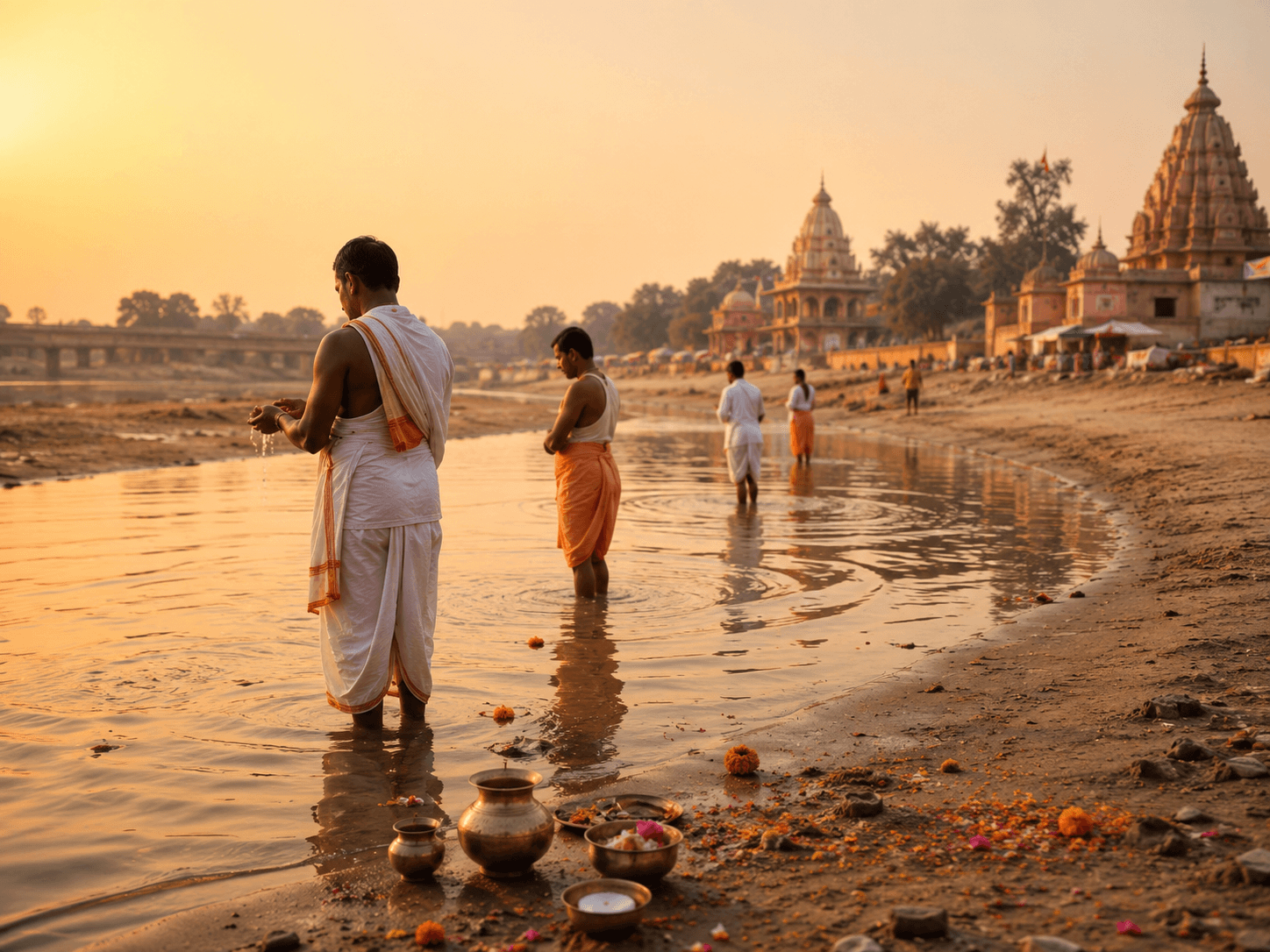 Falgu River ritual view